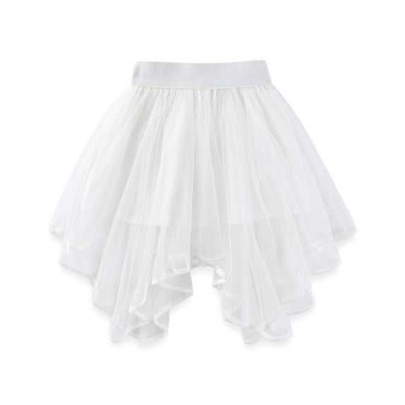 GYRATEDREAM Girls Layered Tutu Tulle Skirts Toddler Tutu Skirt Tulle Asymmetric Elastic Waist Skirts Girls Birthday Fashion Clothes , 3-3 Years