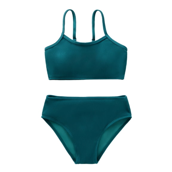 GYRATEDREAM Girls Two Piece Swimsuits Beach Swimwear Kids Bikini Bathing Suit 2 Piece Swimsuits for 13-14 Years