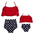 thumbnail image 1 of GYRATEDREAM Girls Women 2-Pieces Bikini Set Ruffle Bathing Suit Floral Halter Swimsuit, 1 of 8