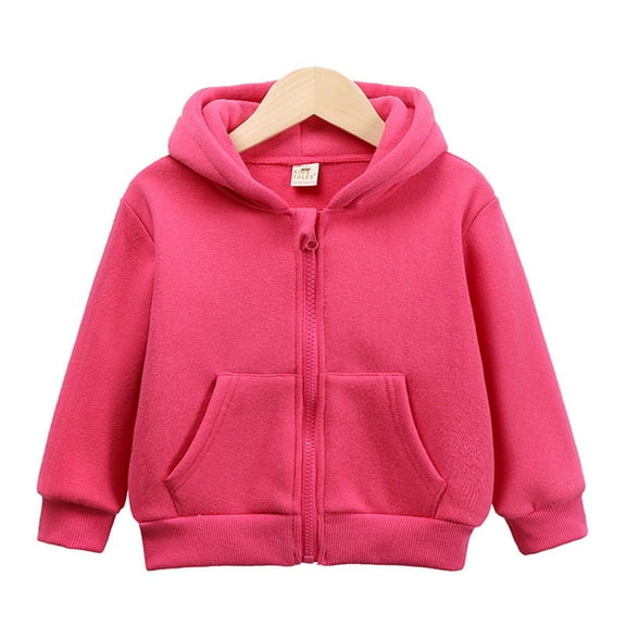 GYRATEDREAM Girls Zip-up Jacket Lightweight Hoodie Sweatshirt Toddler Kid Fall Winter Warm Coats 2-10T
