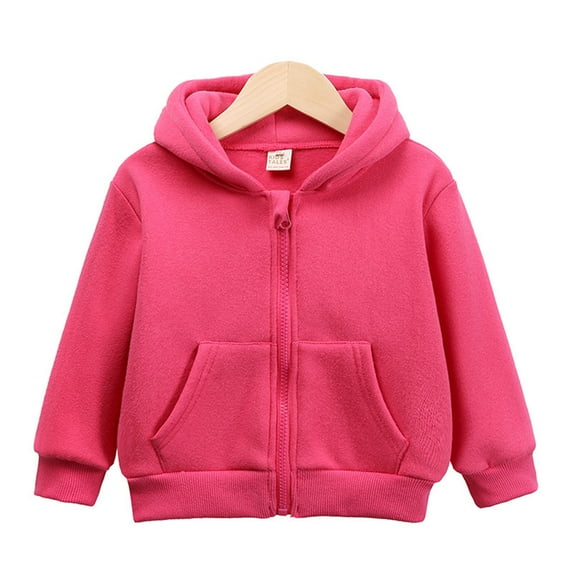 GYRATEDREAM Girls Zip-up Jacket Lightweight Hoodie Sweatshirt Toddler Kid Fall Winter Warm Coats 2-10T