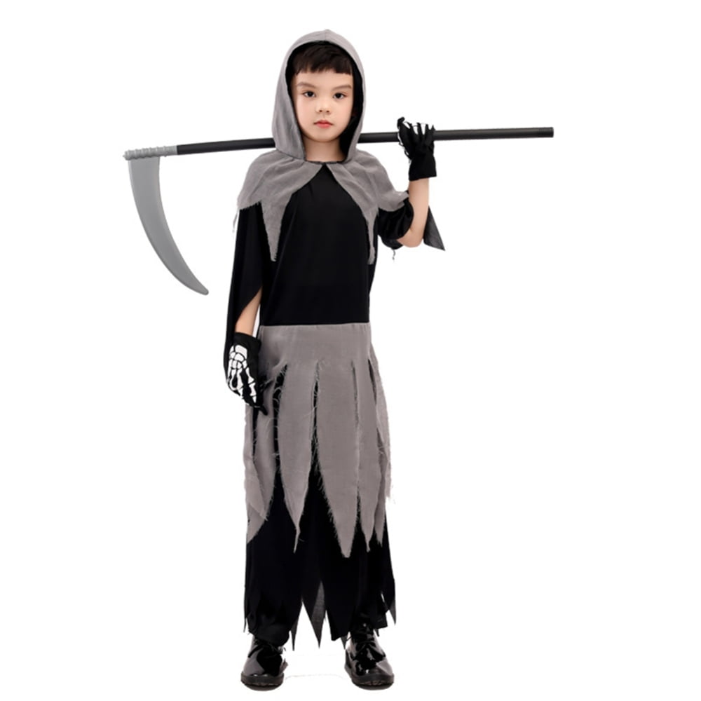 Halloween Children's Reaper Costume Skeleton Cosplay CST015