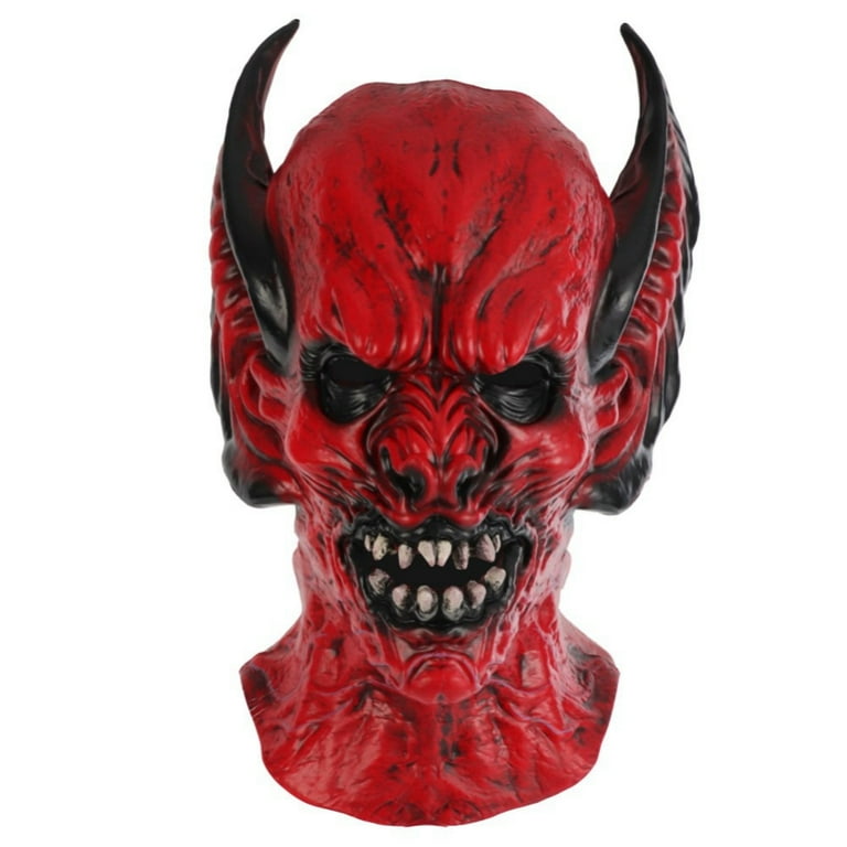 Devil Mask Foam Latex Adult Red Devil Mask Foam Latex Adult Red