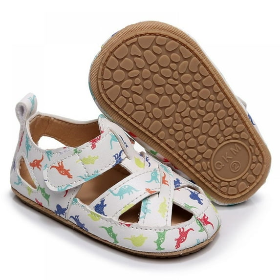 GYRATEDREAM Infant Baby Girls Sandals Anti Slip Rubber Sole Summer Beach Outdoor First Walker Crib Shoes 0-24 Months