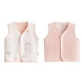 thumbnail image 1 of GYRATEDREAM Infant Baby Reversible Vest Toddler Warm Sleeveless Jacket Fall Winter Lightweight Waistcoat, 1 of 2