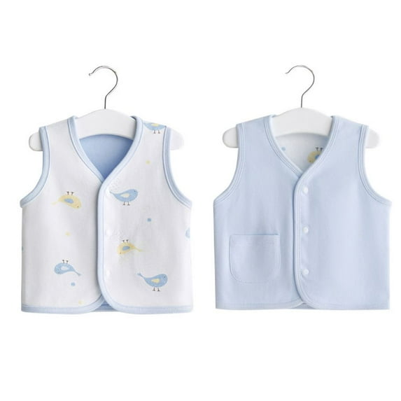 GYRATEDREAM Infant Baby Reversible Vest Toddler Warm Sleeveless Jacket Fall Winter Lightweight Waistcoat