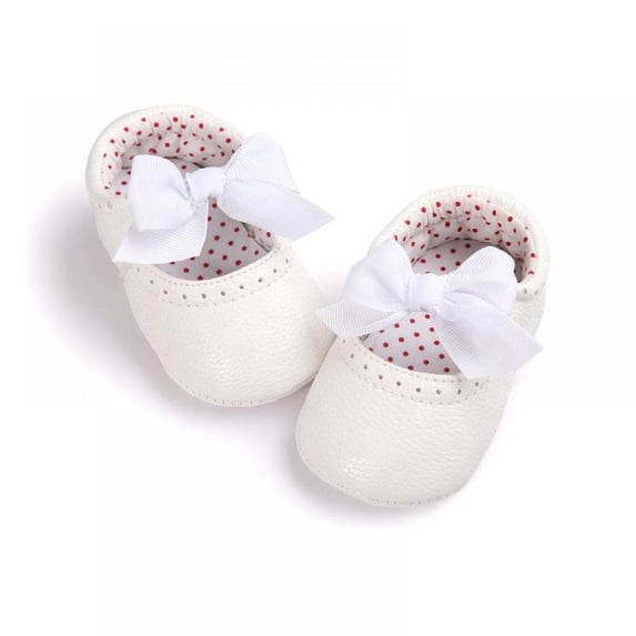 GYRATEDREAM Infant Toddler Baby Girl Soft Sole Bowknot Moccasinss Crib Shoes 0-18 Months