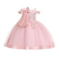 thumbnail image 1 of GYRATEDREAM Kid Todder Baby Girls Pageant Lace Embroidery Dresses Formal Dress 4-13 Years, 1 of 4