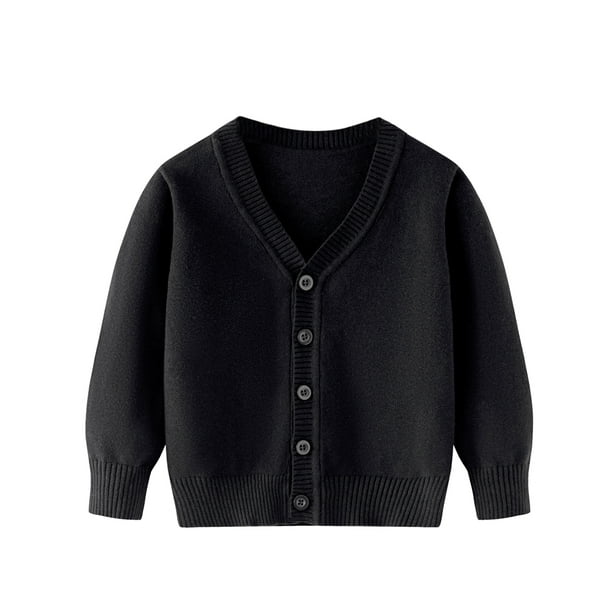 GYRATEDREAM Kids Boy Girl School Uniform Cardigan Sweaters V Neck Basic Solid Button Knitted Cardigan 3 10 Years Walmart Business Supplies