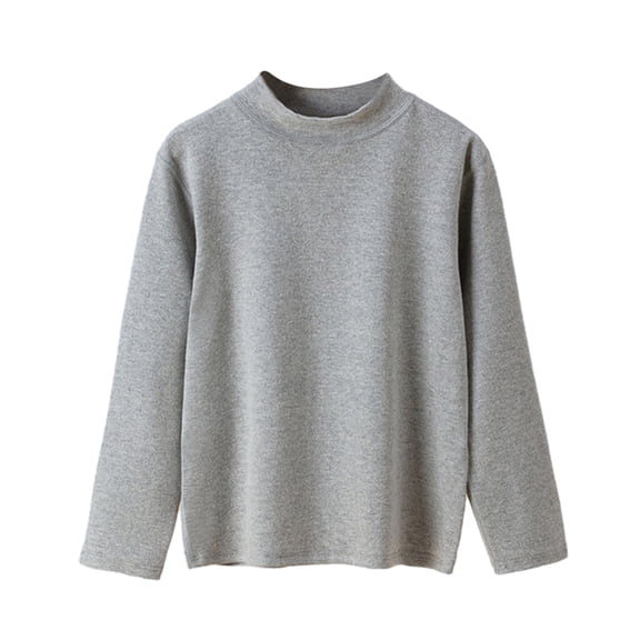 GYRATEDREAM Kids Boys Girls Cable Knit Slim Fit Sweaters Long Sleeve Crewneck Chunky Pullover Cute Knitwear Fall Jumper Tops for 13-14Y Gray