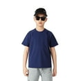 thumbnail image 1 of GYRATEDREAM Kids Boys Girls Spring Summer Ice Silk T-shirt Moisture Wicking Athletic Solid Color T Shirts Children Short Sleeve Breathable Quick Dry Sports Tee Tops for 7-13 Years, 1 of 8
