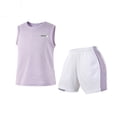 thumbnail image 1 of GYRATEDREAM Kids Boys Loose Athletic Sleeveless Tank Top T-Shirt and Active Shorts Set 2 Piece Boys Sportswear Lightweight and Breathable, 1 of 4