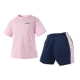 thumbnail image 1 of GYRATEDREAM Kids Boys 2 Piece Shorts Set Active Short Sleeve Quick-Drying T-Shirt and Performance Athletic Shorts Outfits Set for Boys 4-12 Years, 1 of 7