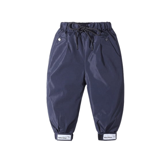 GYRATEDREAM Kids Down Pants Baby Boys Girls Windproof Warm Snow Pants Winter Thicker Elastic Waist Trousers 2-7T