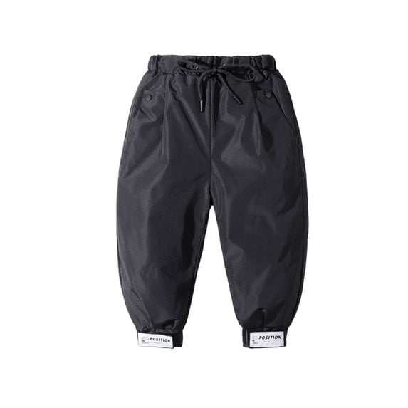GYRATEDREAM Kids Down Pants Baby Boys Girls Windproof Warm Snow Pants Winter Thicker Elastic Waist Trousers 2-7T