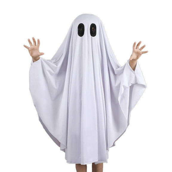 GYRATEDREAM Kids Ghost Costume, Halloween Ghost Costume, White Silent Ghost Costume 0-9T