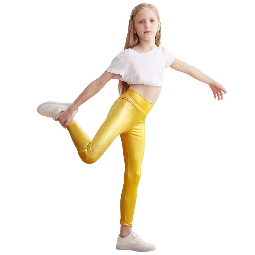 Leggings Pink / Dance / Kids legging / Underdress / Yoga with pockets leggings/ T1d / size 3-14Y main image 1