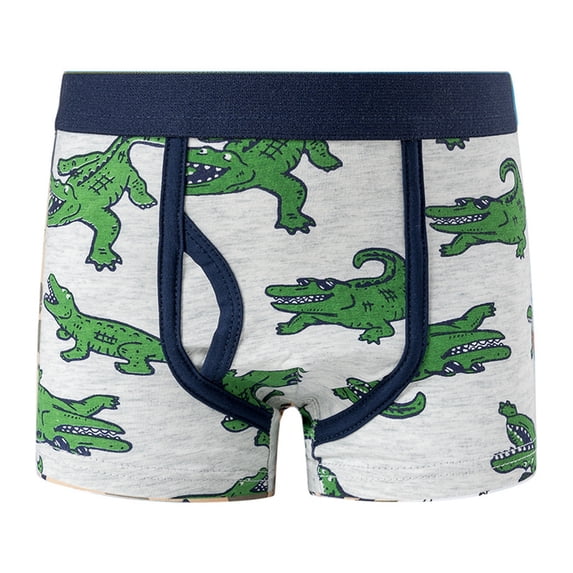 GYRATEDREAM Kids Little Boys Boxer Briefs Tagless Toddler Cartoon Print Cotton Underwear 1-12 Years