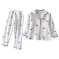 thumbnail image 1 of GYRATEDREAM Kids Toddler Girl Boy Two Piece Pajamas Set Button Down Pajama Shirt Top Pants 100% Cotton Sleepwear Pjs Set 2-8T, 1 of 1