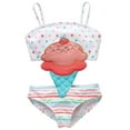 thumbnail image 1 of GYRATEDREAM Kids Toddler Girls Swimsuit Swimming Costume One-Piece Bathing Suit 3-4T - Ice cream, 1 of 9