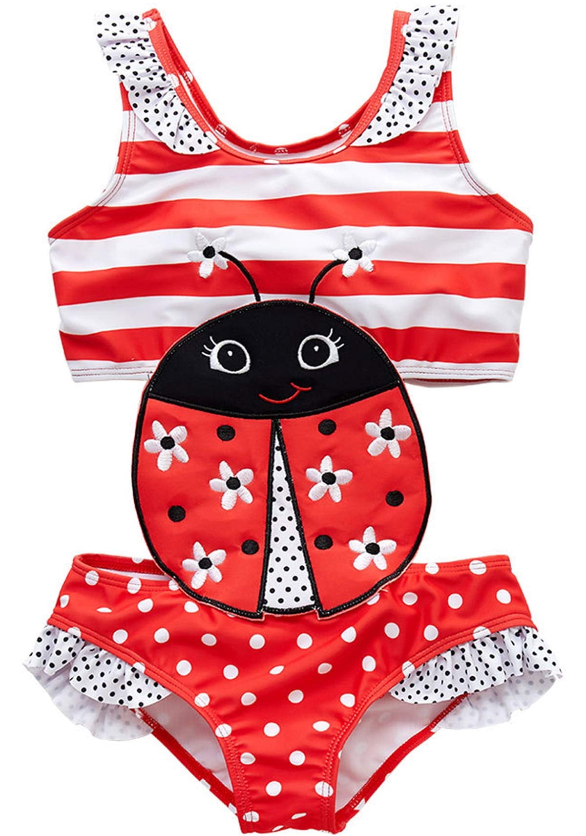 GYRATEDREAM Kids Toddler Girls Swimsuit Swimming Costume One-Piece ...