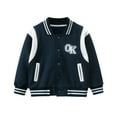 thumbnail image 2 of A2Z 4 Kids Black Hooded Varsity Jacket - Baseball Style For Girls 2-13Y, Fleece, Snap Buttons 2 of 5