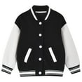 thumbnail image 1 of GYRATEDREAM Kids Varsity Jacket Girls Boys Baseball Jacket Bomber Coat School Jackets 1-9 Years, 1 of 5