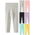 thumbnail image 1 of GYRATEDREAM Little Girls Footless Leggings Tight Cotton Thin Leggings Toddler Baby Solid Skinny Stretch Trousers Legging 1-7 Years, 1 of 4