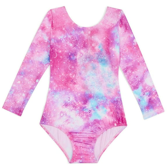 GYRATEDREAM Long Sleeve Gymnastics Leotards for Girls Dance Biketards One-Piece Colorful Dancewear Unitards for 7-8 Years