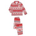 thumbnail image 1 of GYRATEDREAM Matching Family Christmas Pajamas Long Sleeve Button Down PJs Sets Holiday Sleepwear Loungewear, 1 of 8