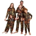 thumbnail image 1 of GYRATEDREAM Matching Family Pajamas Set for Halloween Pumpkin Holiday Costumes Long Sleeve Hooded Jumpsuit for Women/Men/Kids Family Matching Pajamas Onesies for 4-5Y(Kids) Orange, 1 of 9