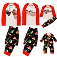 thumbnail image 1 of GYRATEDREAM Matching Family Pajamas Sets Christmas PJ's with Sloth Printed Long Sleeve Tee and Bottom Loungewear Sleepwear, 1 of 9