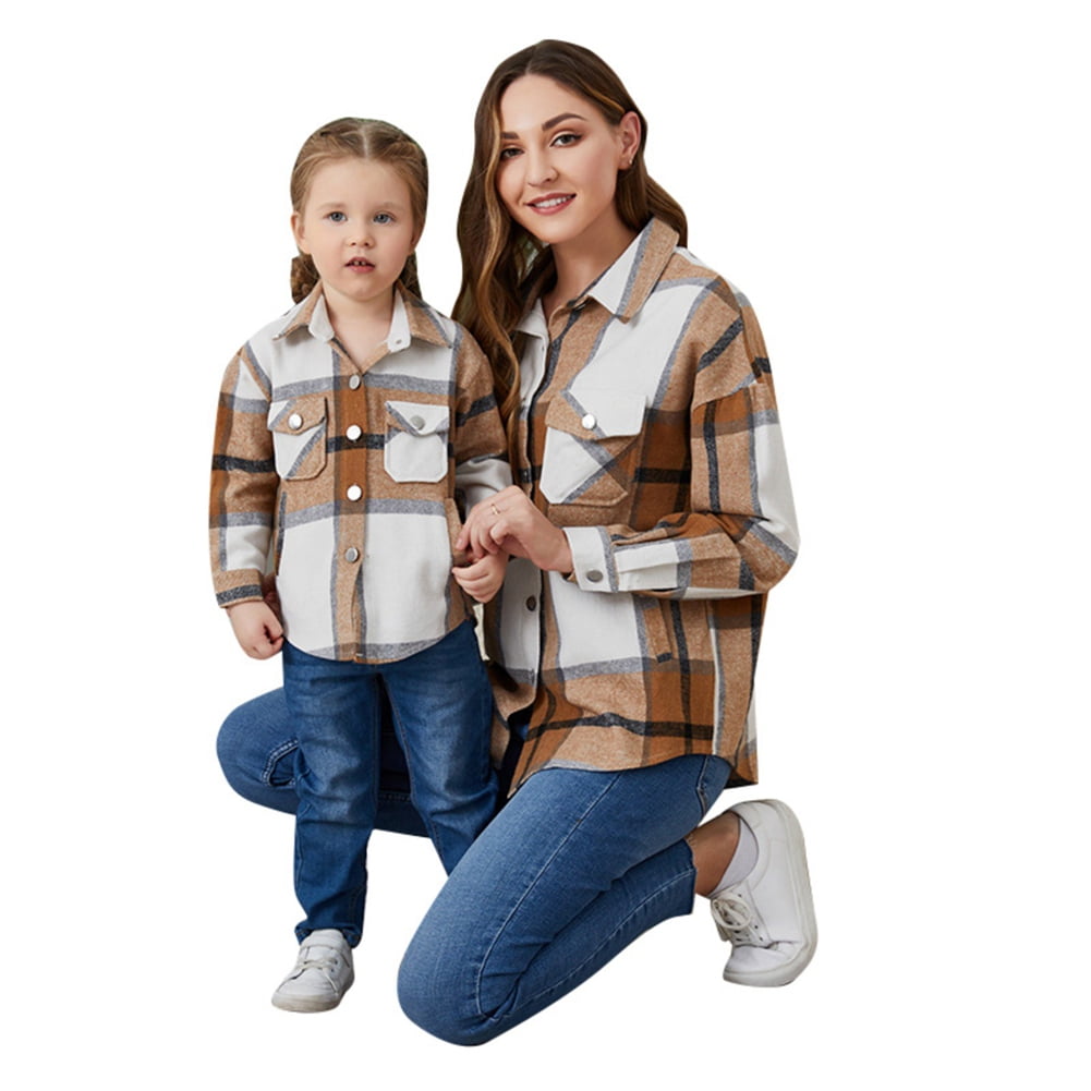 Jeans Mommy And Me Long Sleeve Shirt GYRATEDREAM Mommy And Me