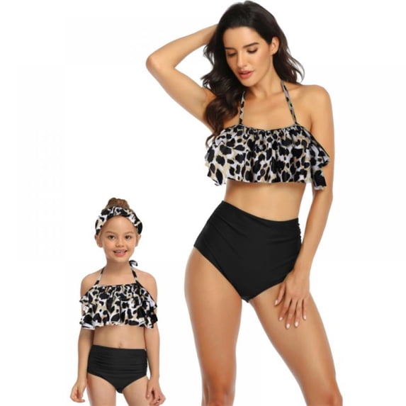 GYRATEDREAM Mother Daughter Swimwear Family Matching Girls Swimsuit Women Bikini Set