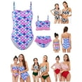 thumbnail image 1 of GYRATEDREAM Mother Daughter Swimwear Family Matching Girls Swimsuit Women Bikini Set, 1 of 16
