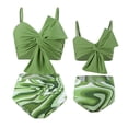 thumbnail image 1 of GYRATEDREAM Mother Daughter Swimwear Family Matching Girls Swimsuit Women Chest Knot Bikini Set 2 Years- XL, 1 of 4