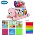thumbnail image 2 of Enkey Soft Stuffed High Contrast Crinkle Montessori Square Sensory Toys Juggling Rainbow Dance 2 of 11