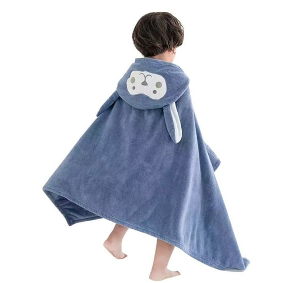 GYRATEDREAM Newborn Baby Boys Girls Hooded Towel, Ultra Soft Highly Absorbent Bathrobe Blanket Infant Large Hooded Towel for 70*140CM Blue