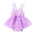 thumbnail image 1 of GYRATEDREAM Newborn Baby Girl Summer Romper Dress Infant Sleeveless Lace Tutu Dress Romper Newborn Mesh Princess Outfits, 1 of 8