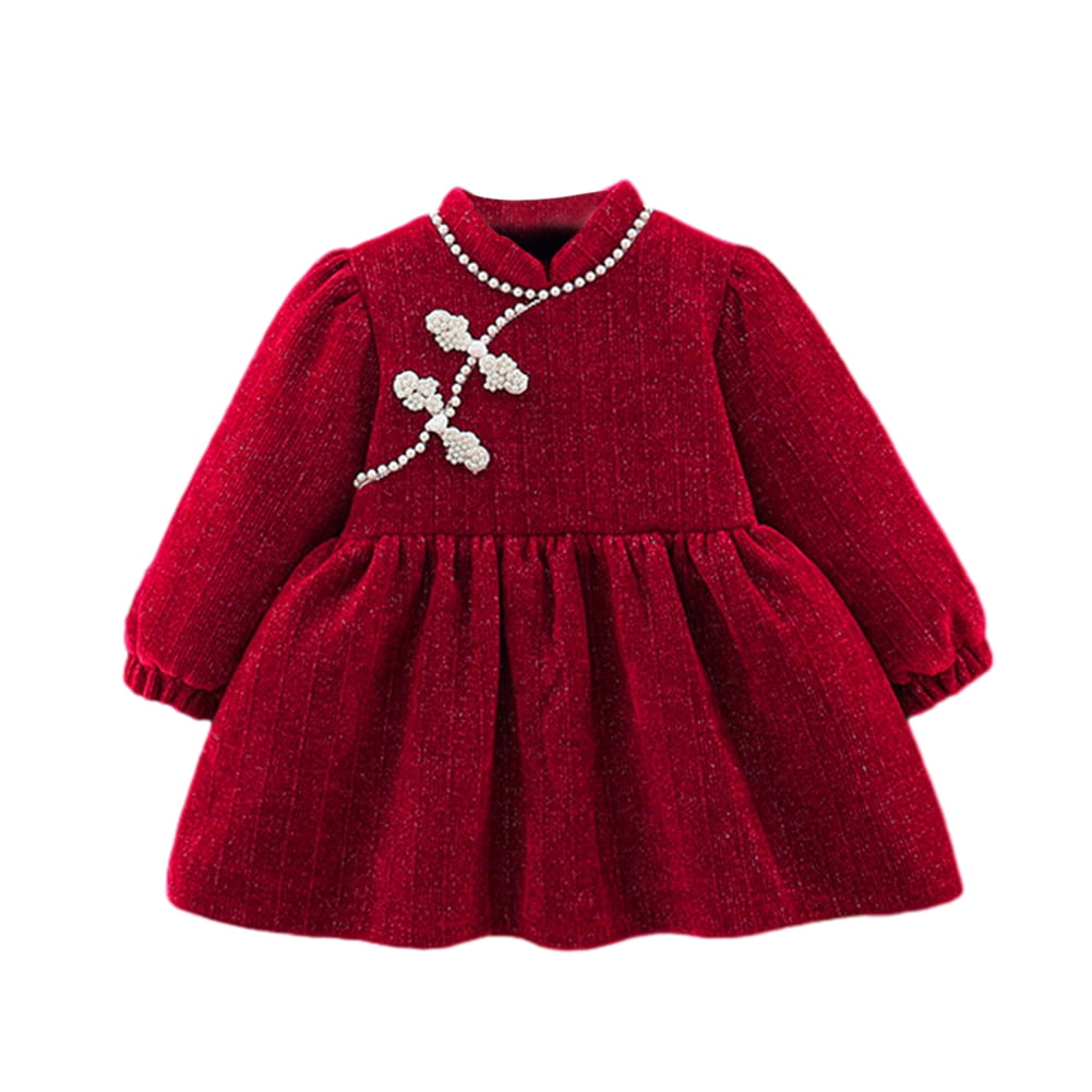 white christmas dresses Tessa Newborn Gown at Baby Beau & Belle main image 1