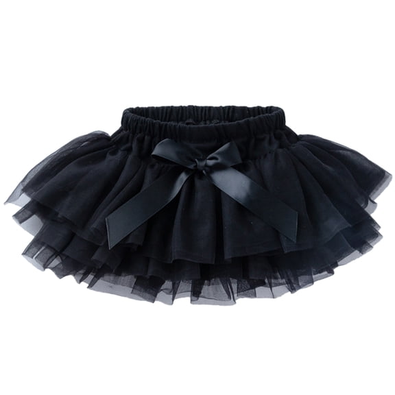 GYRATEDREAM Newborn Infant Girls Soft Fluffy Mesh Tutu Skirt with Diaper Cover Toddler Baby Soft Layered Tulle Dress Mini Skirt for 0 Month-2 Years