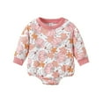 thumbnail image 1 of GYRATEDREAM Newborn Infant Halloween Outfit Girls Boys Spooky Romper Bubble Sweatshirt Bodysuit Fall Halloween Toddler Baby Clothes for 0-18 Months, 1 of 8