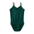 thumbnail image 1 of GYRATEDREAM Performance Classics Camisole Ballet Leotards for Girls/Toddlers/Kids, Adjustable Double Strap Gymnastics and Ballet Dancewear Dark Green for 3-13Y, 1 of 5