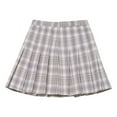 thumbnail image 1 of GYRATEDREAM Pleated Plaid Mini Skirt for Girls Casual Tennis A Line Classic Skirt 2-12 Years, 1 of 3