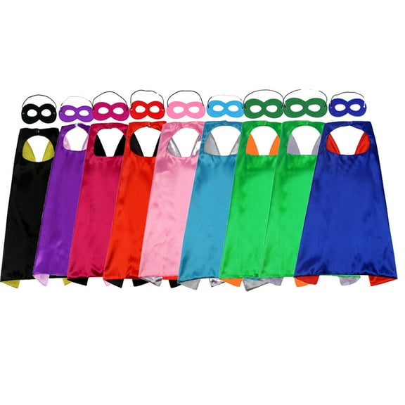 GYRATEDREAM Super Hero Capes and Masks for Kids Superhero Party Capes for Children Halloween Christmas Cosplay Dress Up Gift for Boys Girls