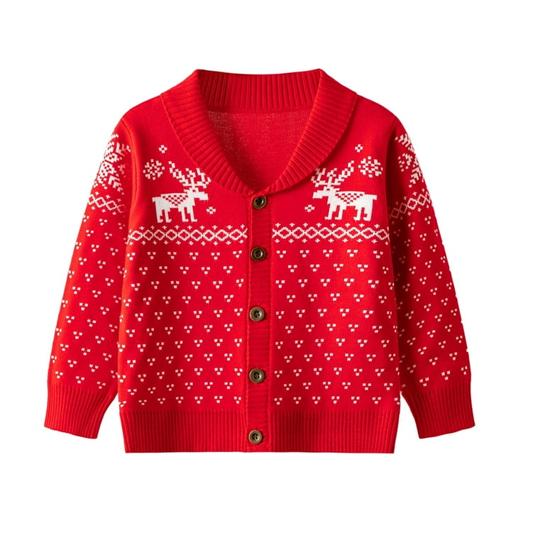 GYRATEDREAM Toddler Baby Boys Girls Deer Christmas Cardigan
