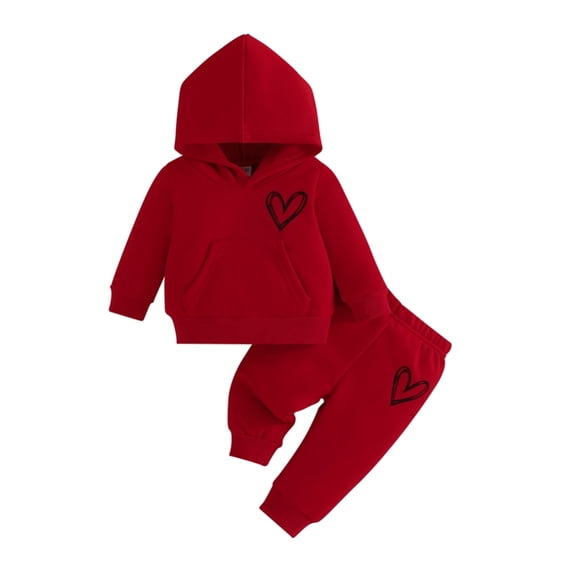 GYRATEDREAM Toddler Baby Boys' Joggers Set - 2 Piece Fleece Pullover Hoodie and Jogger Pants Activewear Athletic Sweatsuit Sets for 3-24M