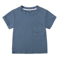 thumbnail image 1 of GYRATEDREAM Toddler Baby Boys and Girls Short Sleeve Pocket Tee T-Shirt Soild Tops 3 Months-3 Years, 1 of 4