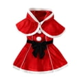 thumbnail image 1 of GYRATEDREAM Toddler Baby Girl Christmas Tutu Dress with Hood Cape Santa Claus Dress Up Xmas Fall Winter Skirt Outfits, 1 of 8