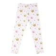 thumbnail image 1 of GYRATEDREAM Toddler Baby Girls High Waist Leggings Kids Cartoon Print Elastic Waist Soft Breathable Long Yoga Pant Children Sport Gym Athletic Workout Trousers for 4-12 Years, 1 of 3